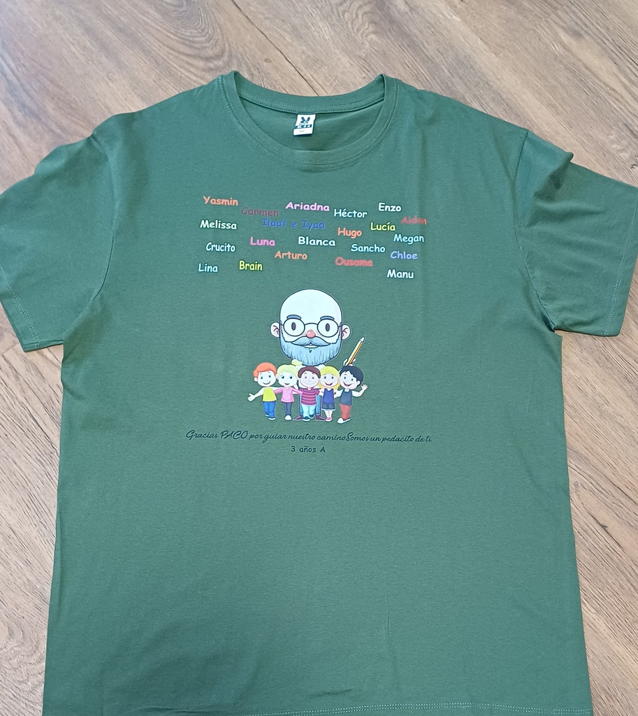 Camiseta con color y diseño a elegir